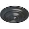 Ekena Millwork Classic Ceiling Medallion (Fits Canopies up to 4 1/8"), Hand-Painted Pewter, 13 1/4"OD x 1/2"P CM13CLPES - alternate 3